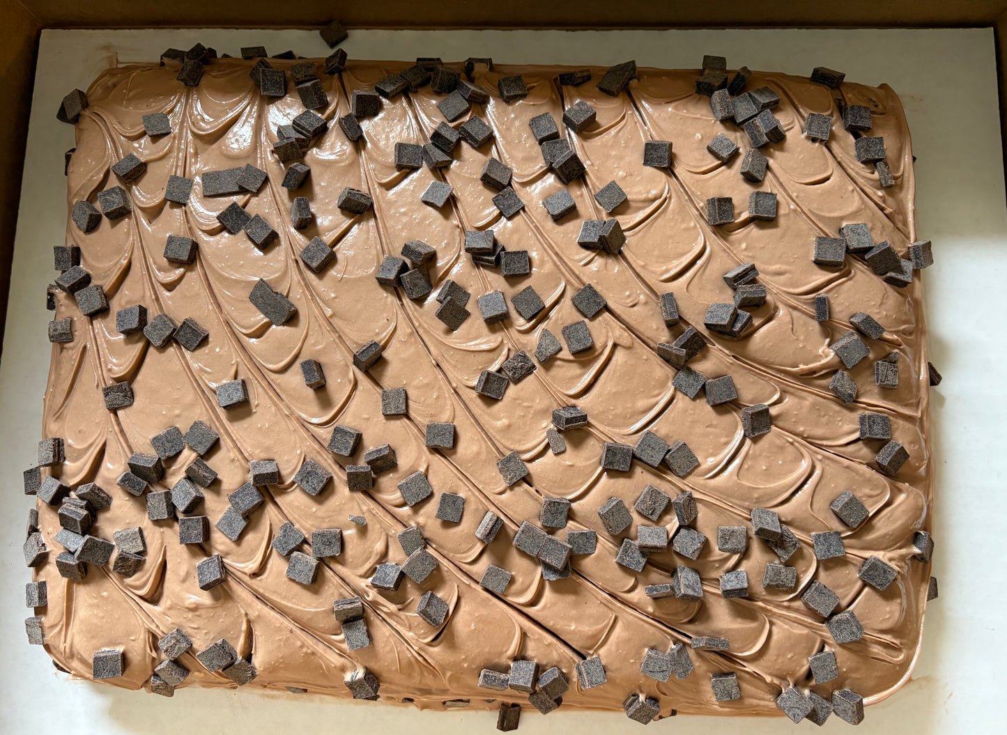 Our signature decadent chocolate 1/2 sheet cake
