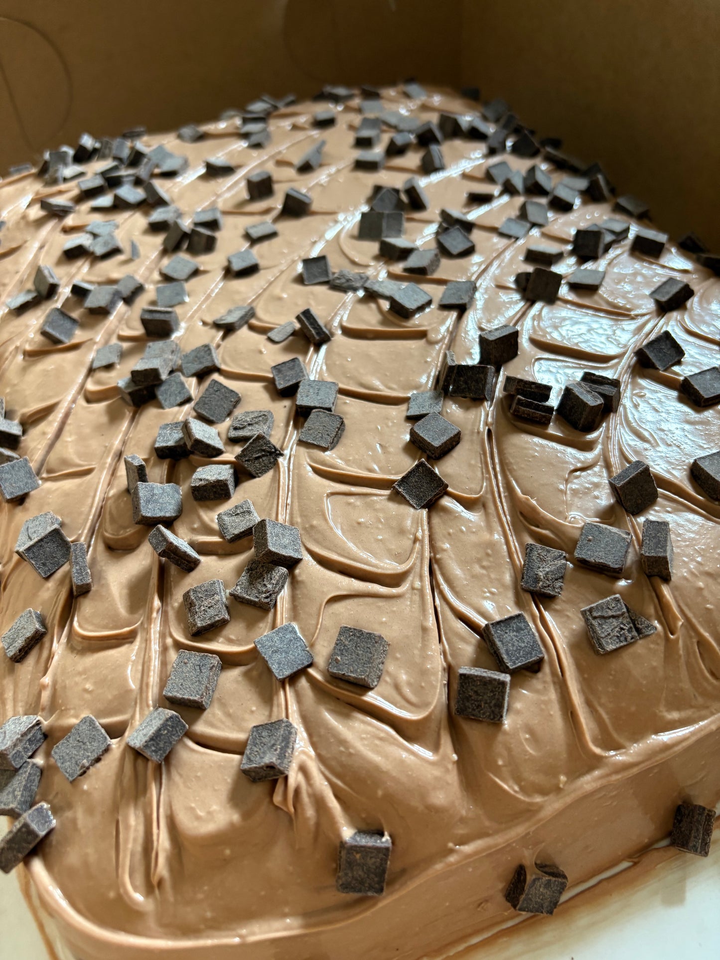 Our signature decadent chocolate 1/2 sheet cake
