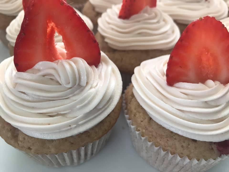 JNY Strawberry Cream Cupcakes